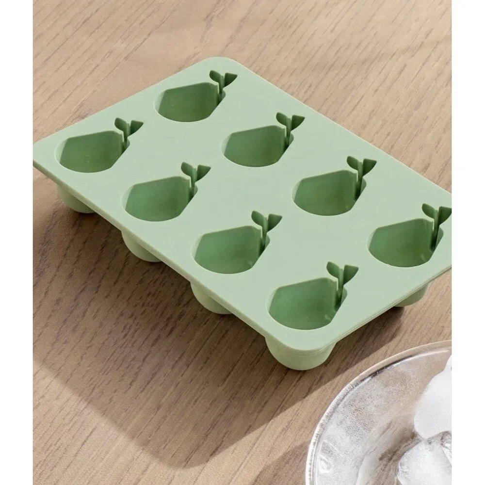 Better Homes & Gardens Pear Silicone Ice Cube Molds Green Set of 4 New